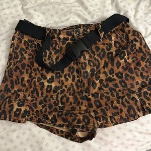 Leopard Print Shorts